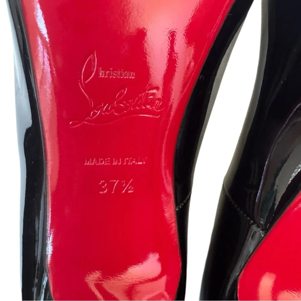 Christian Louboutin So Kate 120 Black Patent Leather 37.5